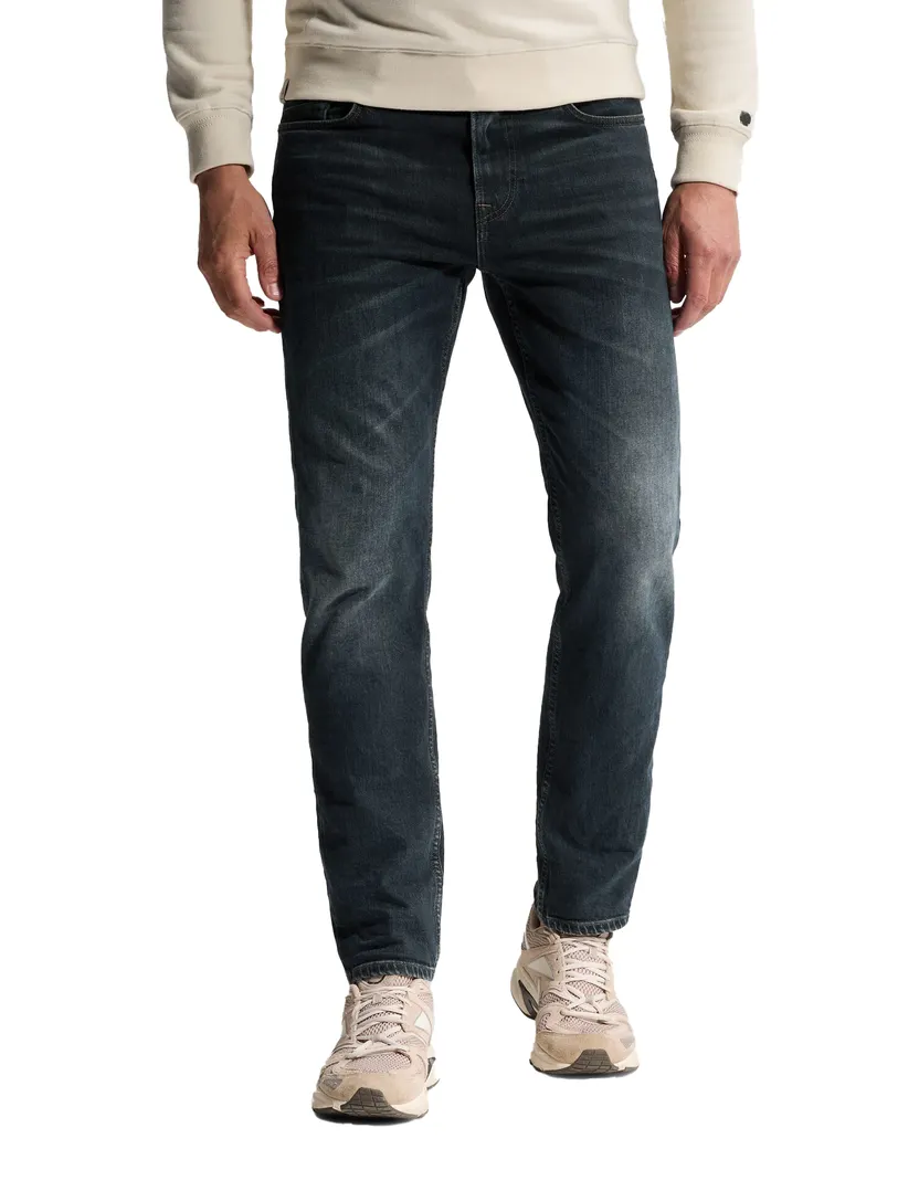 Broek Cast Iron Valver donkerblauw gemêleerd