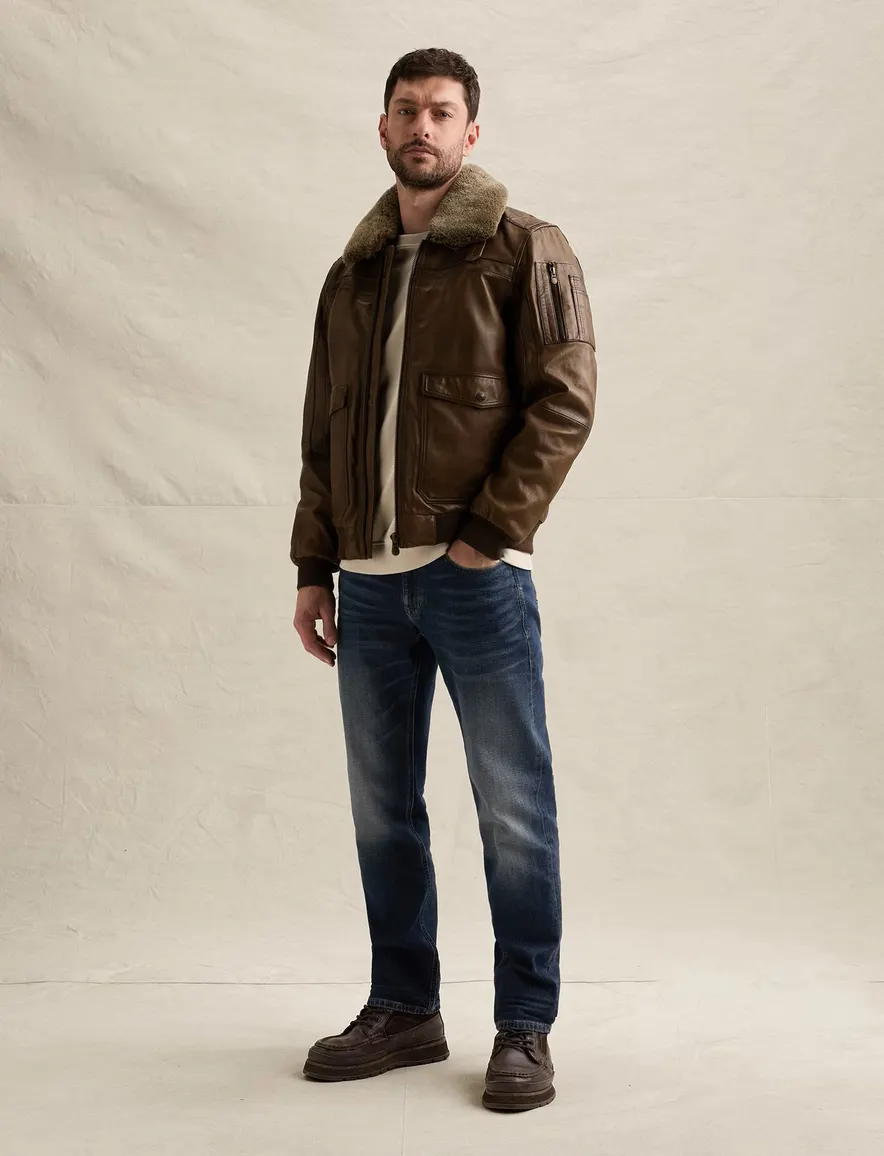 PME Legend 5-pocket spijkerbroek blauw gemêleerd