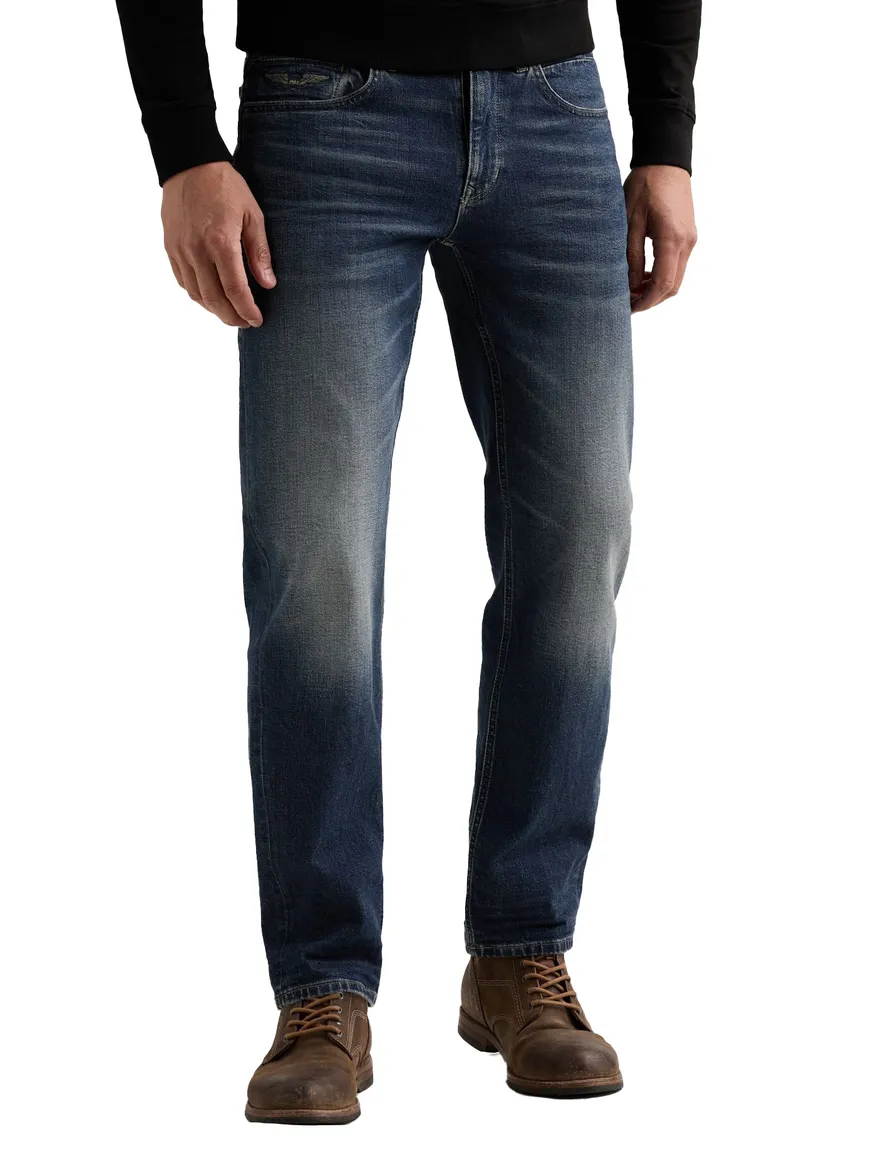 PME Legend 5-pocket spijkerbroek blauw gemêleerd