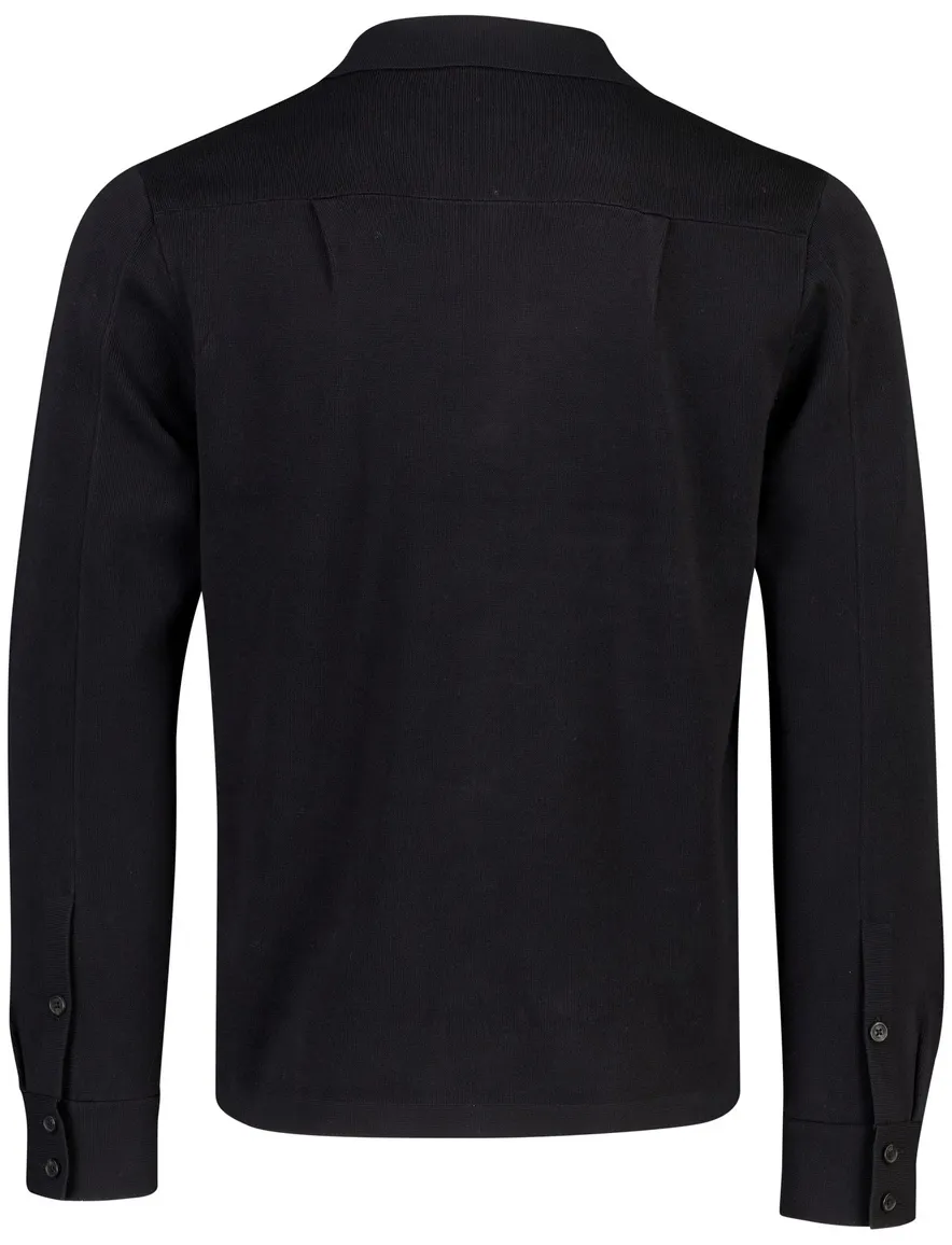 Fred Perry overshirt zwart effen