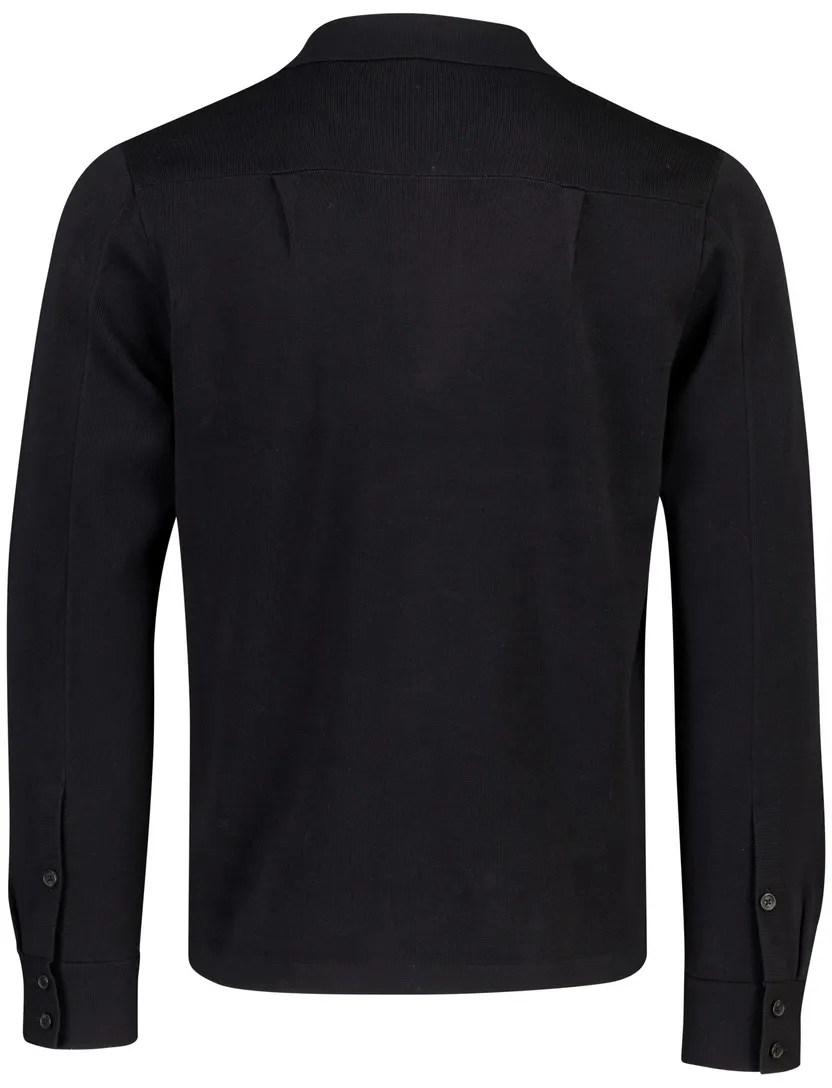 Overshirt Fred Perry zwart katoen