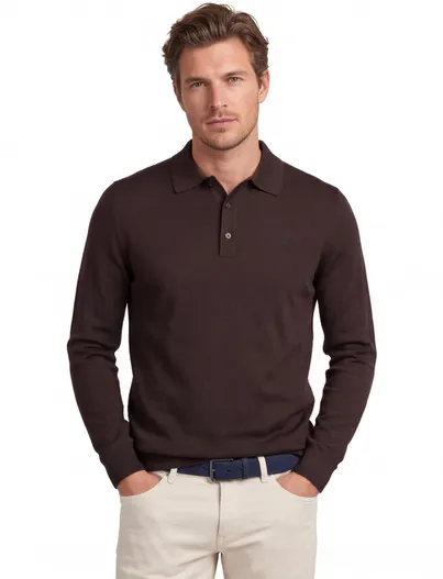 Fred Perry Poloshirt Fred Perry bruin wol