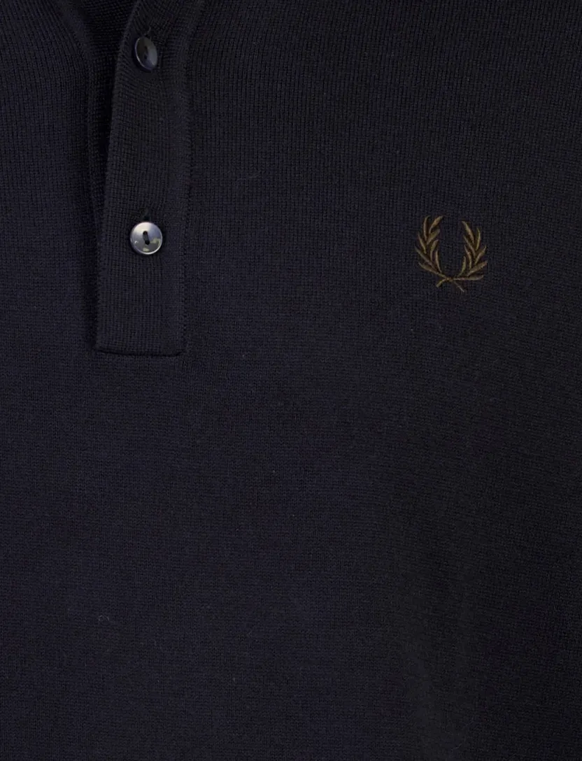 Poloshirt Fred Perry donkerblauw wol
