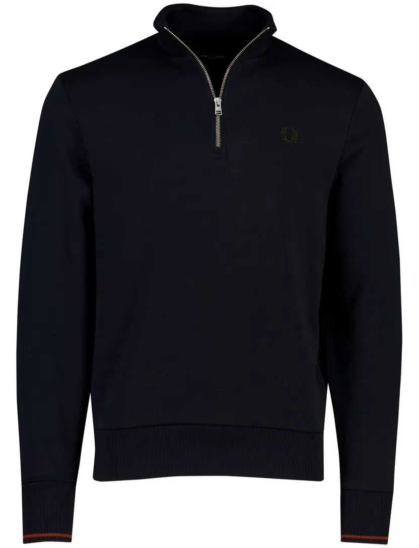 Trui Fred Perry donkerblauw katoen