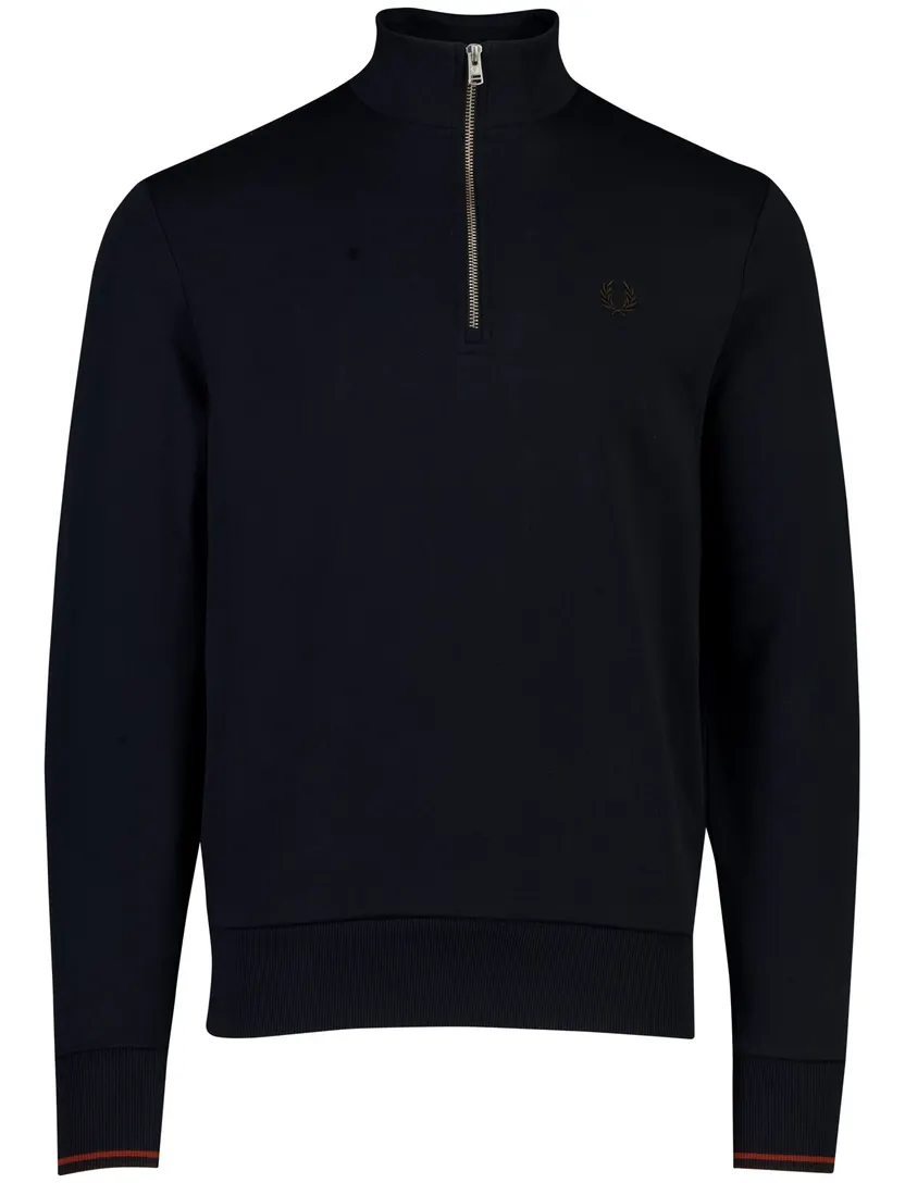 Trui Fred Perry donkerblauw katoen