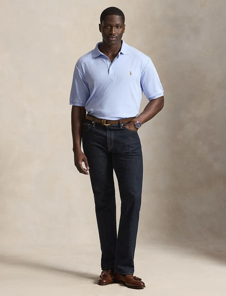 Lichtblauw poloshirt Polo Ralph Lauren Big & Tall piqué