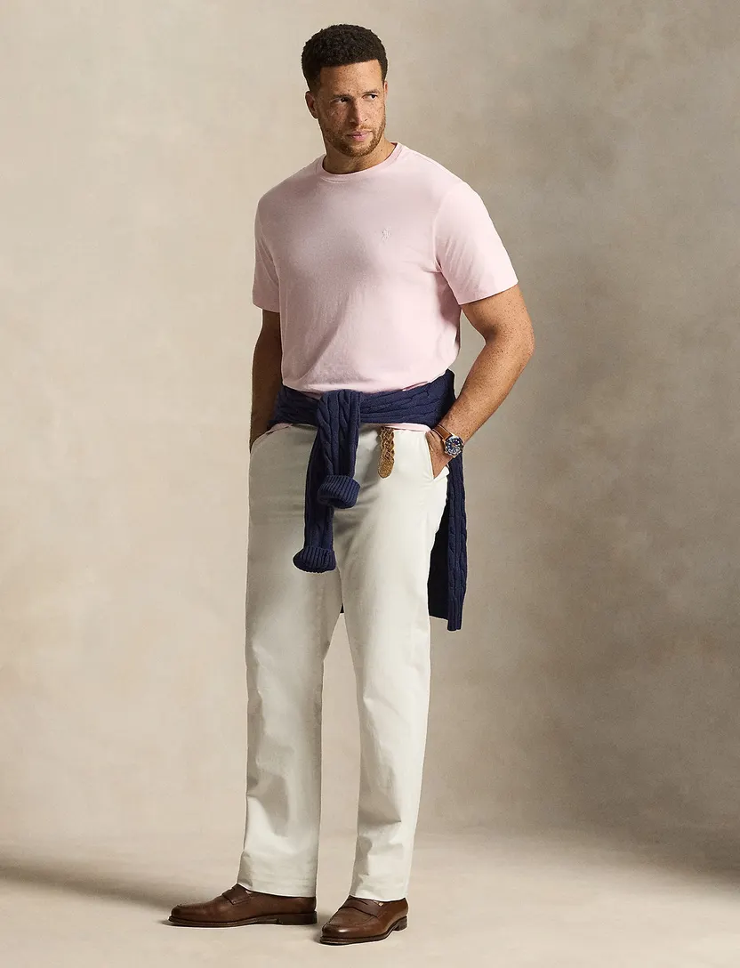T-shirt Polo Ralph Lauren Big & Tall roze ronde hals