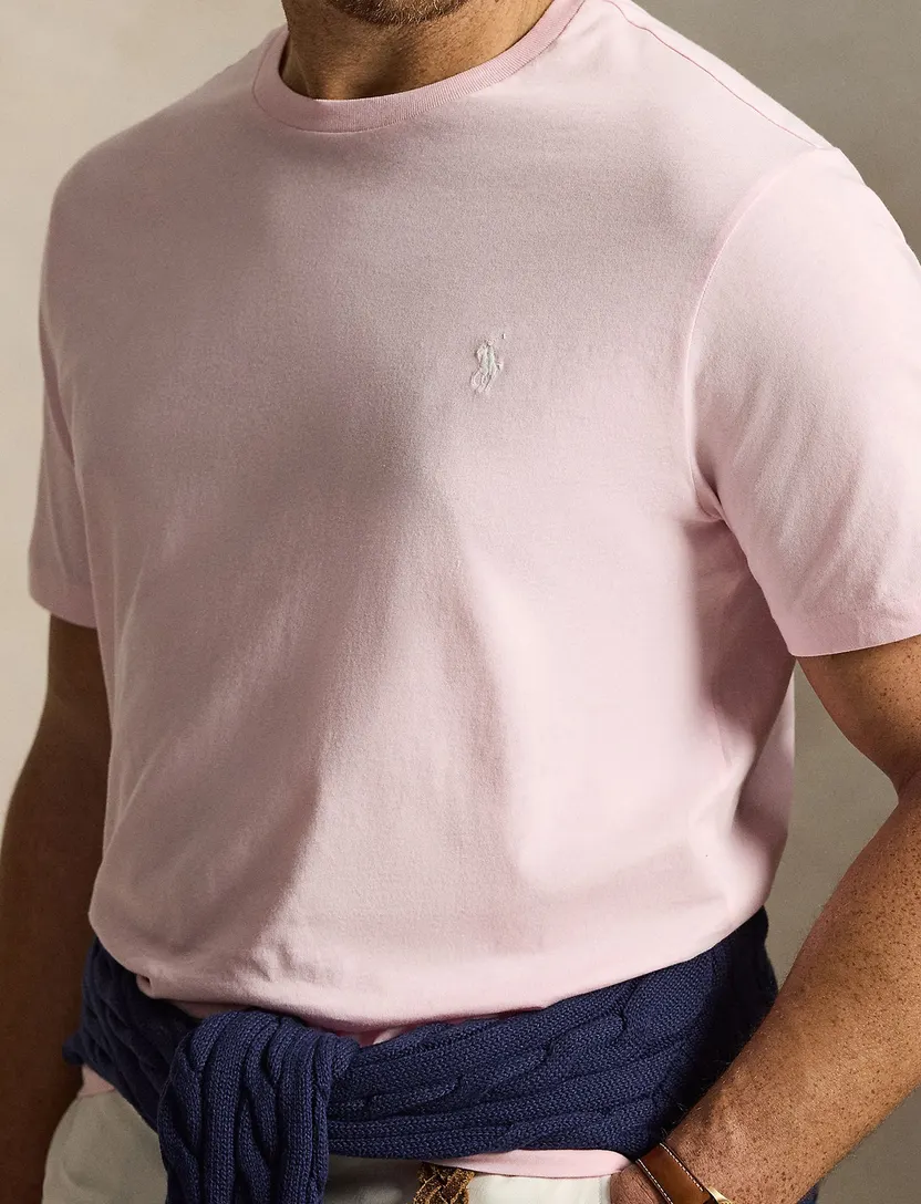 T-shirt Polo Ralph Lauren Big & Tall roze ronde hals
