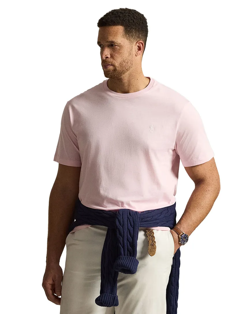 T-shirt Polo Ralph Lauren Big & Tall roze ronde hals