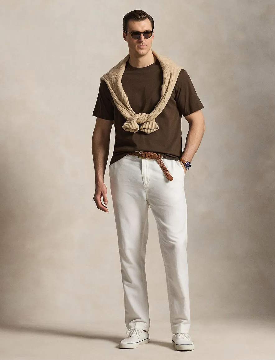 Polo Ralph Lauren Big & Tall T-shirt ronde hals bruin