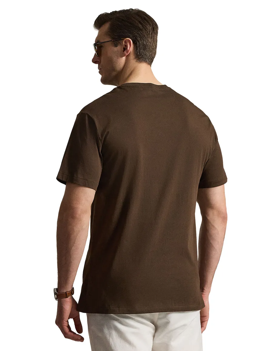 Polo Ralph Lauren Big & Tall T-shirt ronde hals bruin