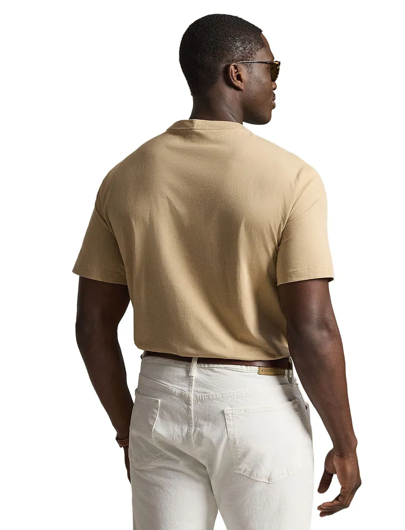 T-shirt Polo Ralph Lauren Big & Tall beige wijde fit