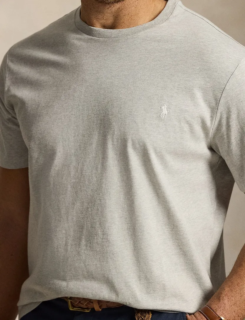 T-shirt Polo Ralph Lauren Big & Tall grijs gemêleerd