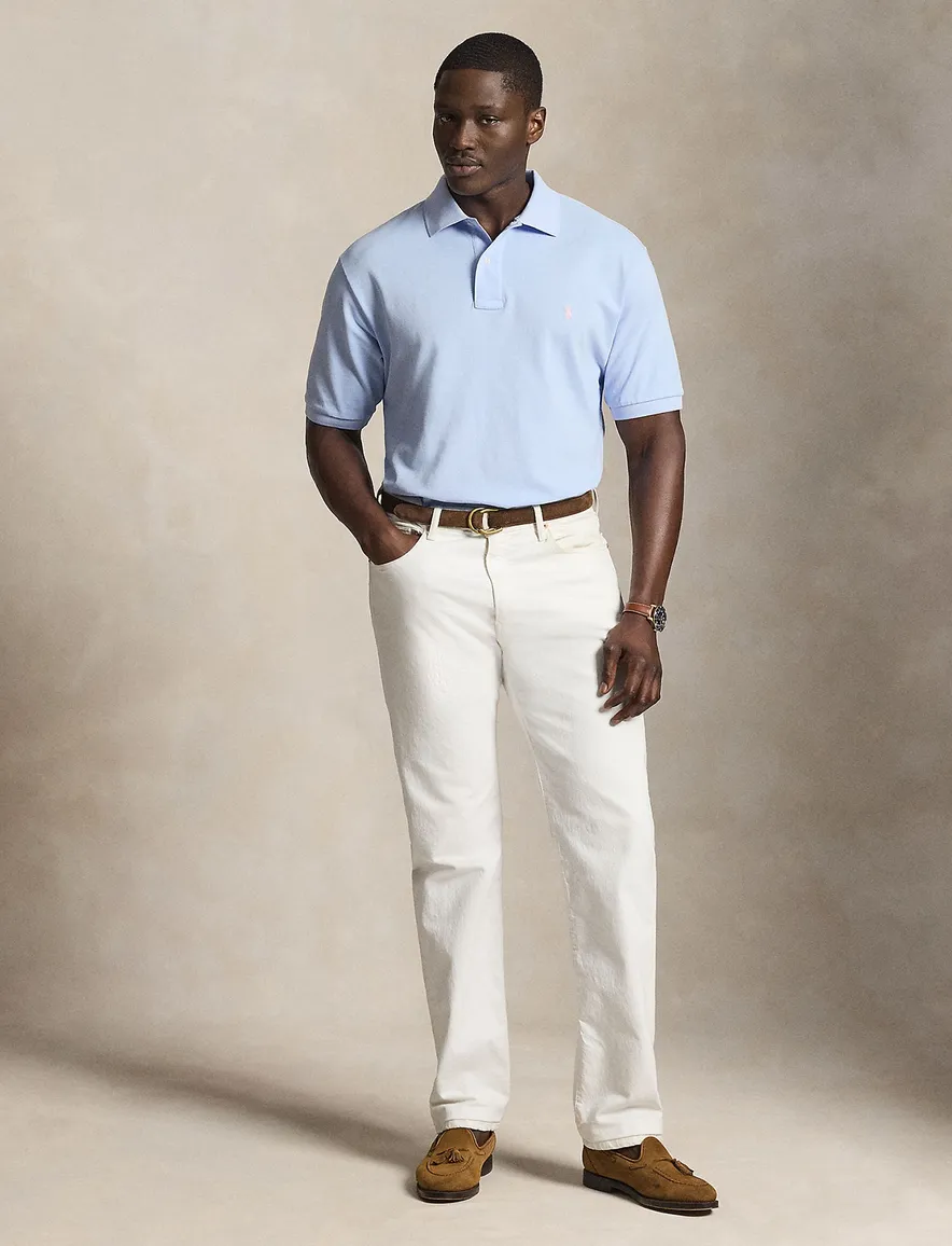 Lichtblauw poloshirt Polo Ralph Lauren Big & Tall pique