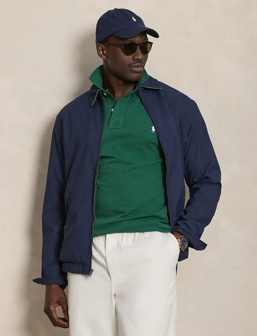 Polo Ralph Lauren Custom Slim Fit poloshirt groen pique
