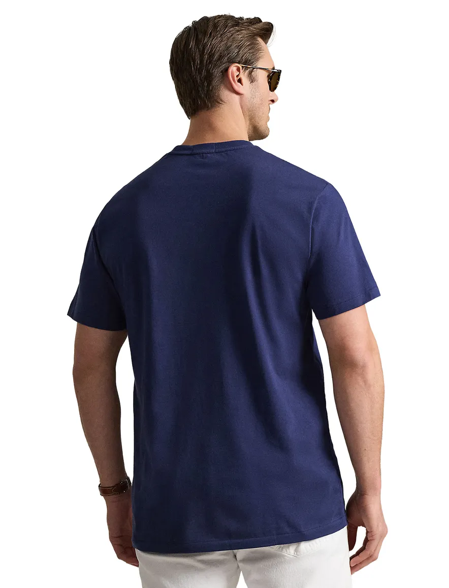 Polo Ralph Lauren Classic Fit T-shirt ronde hals donkerblauw
