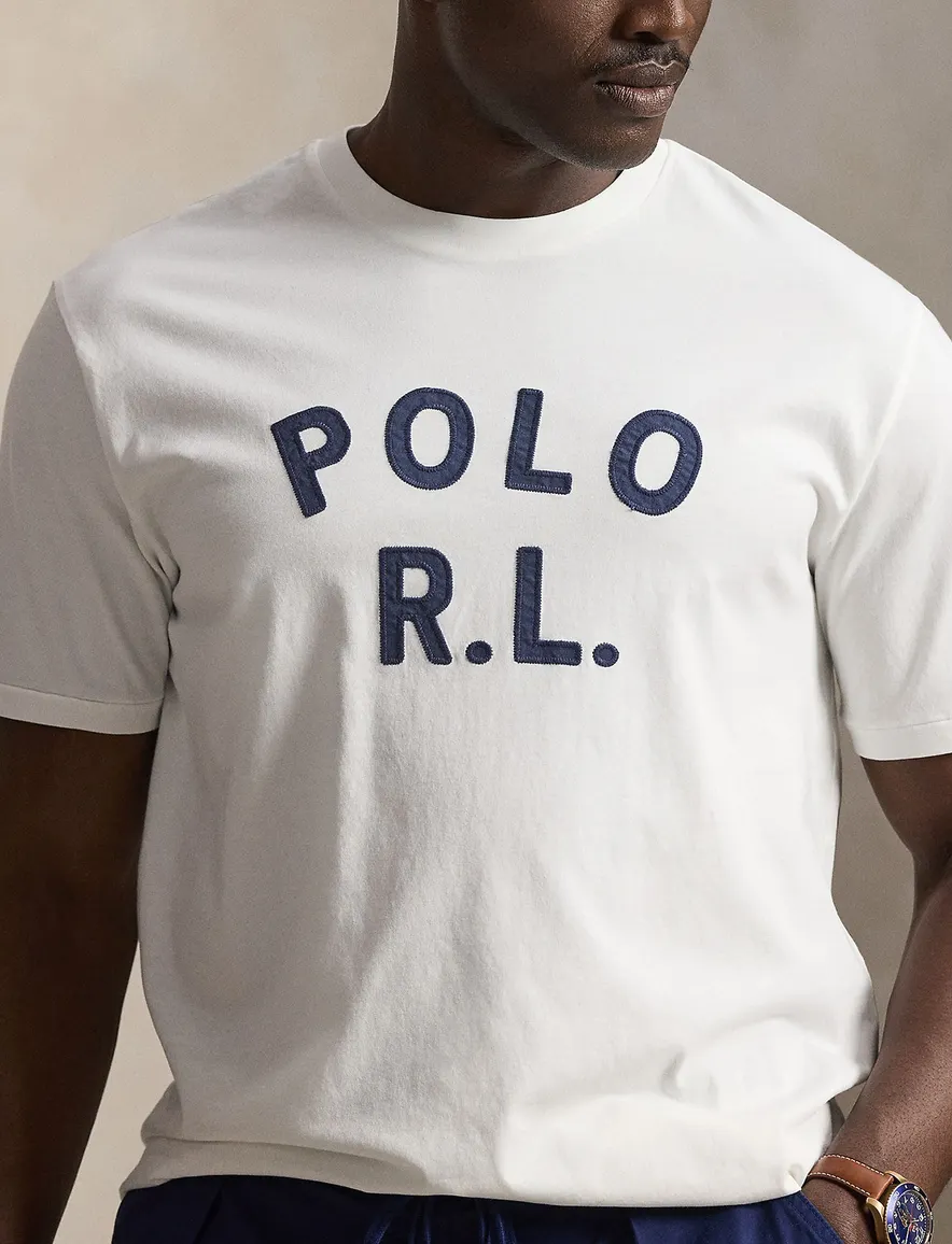 Polo Ralph Lauren Big & Tall T-shirt wit met opdruk