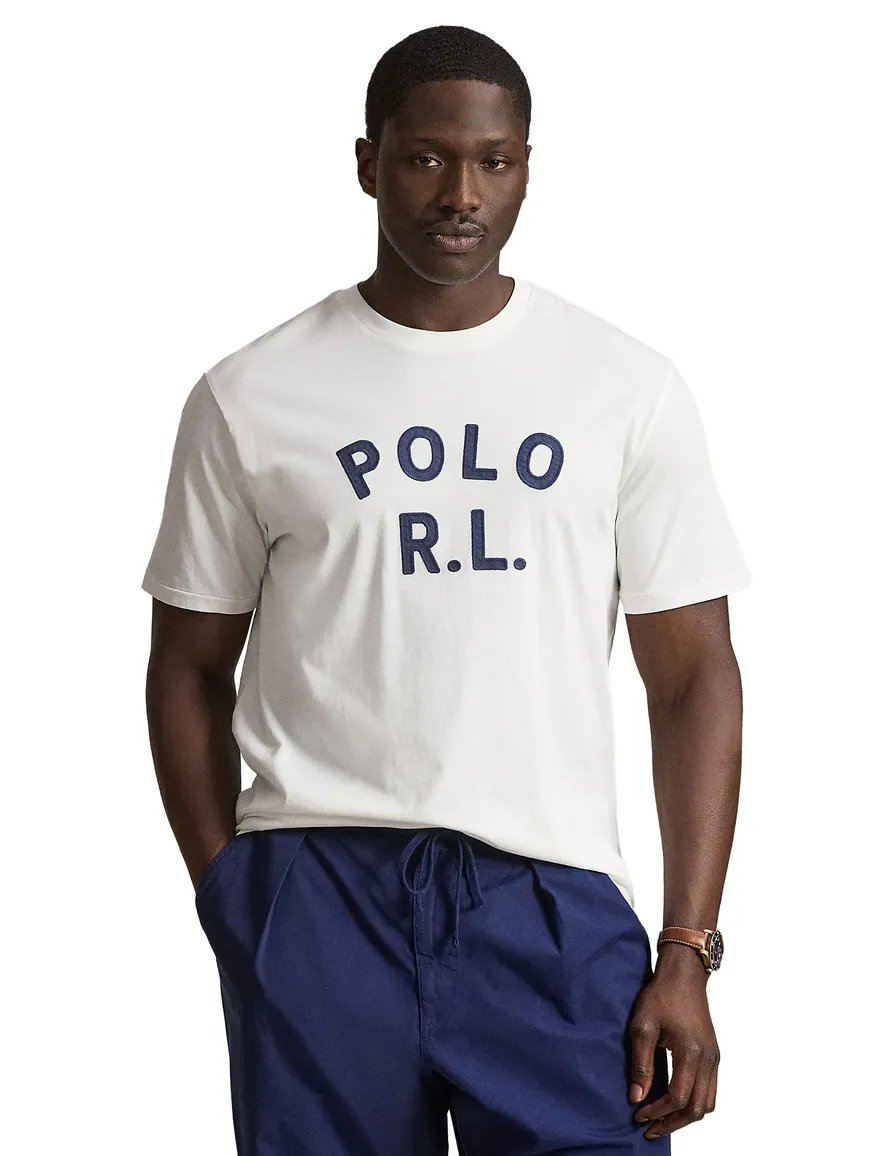 Polo Ralph Lauren Big & Tall T-shirt wit met opdruk
