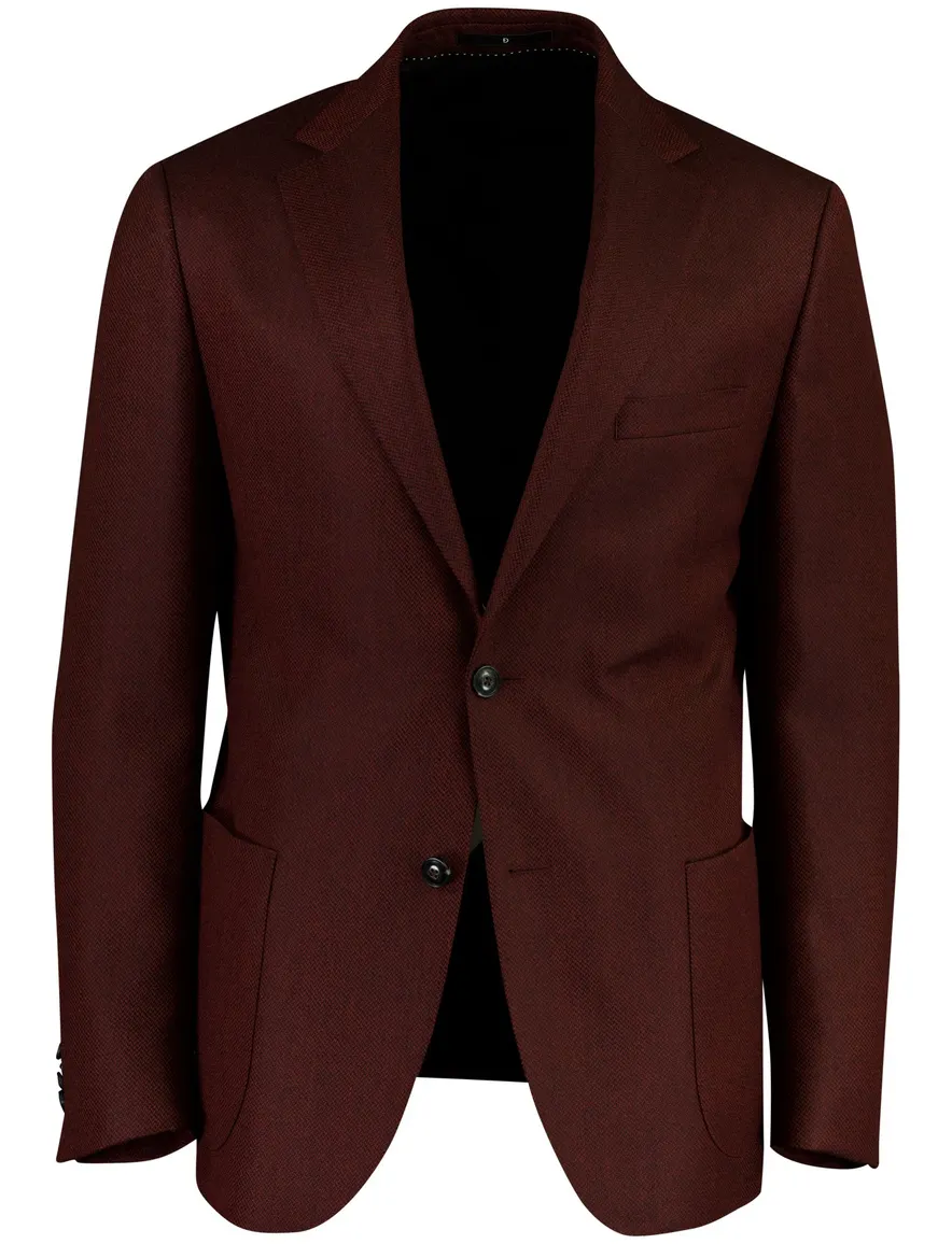 Dressler Sendrik colbert bordeaux gemeleerd wol