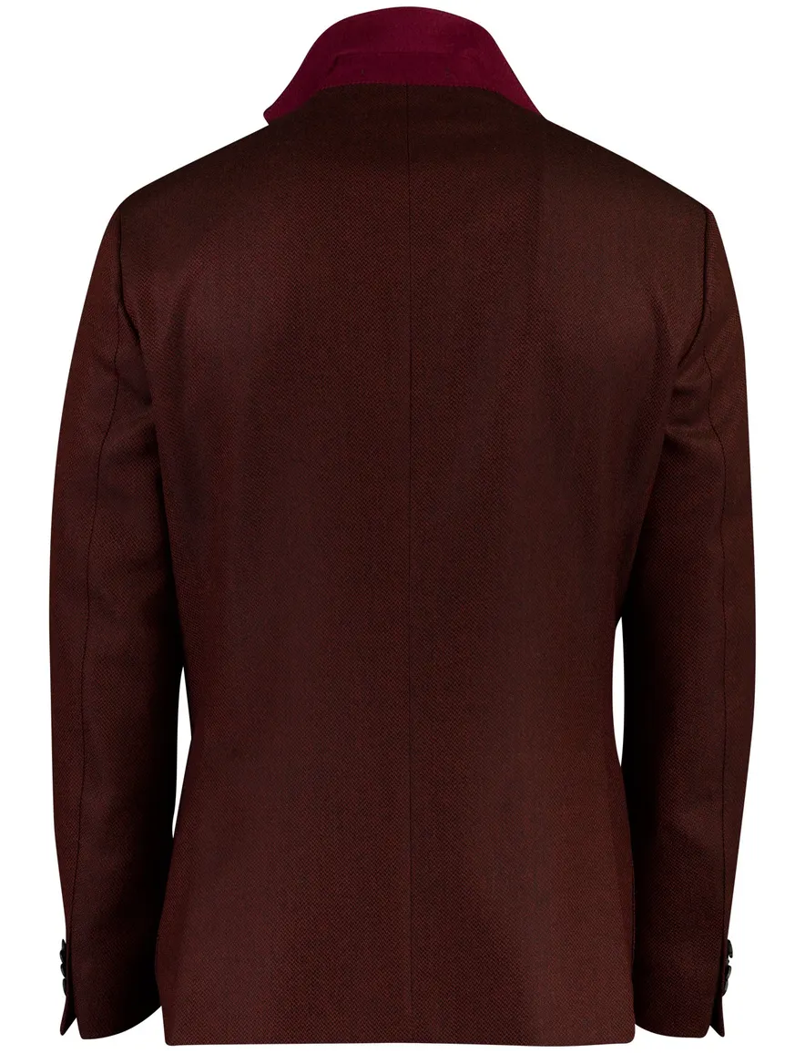 Dressler Sendrik colbert bordeaux gemeleerd wol