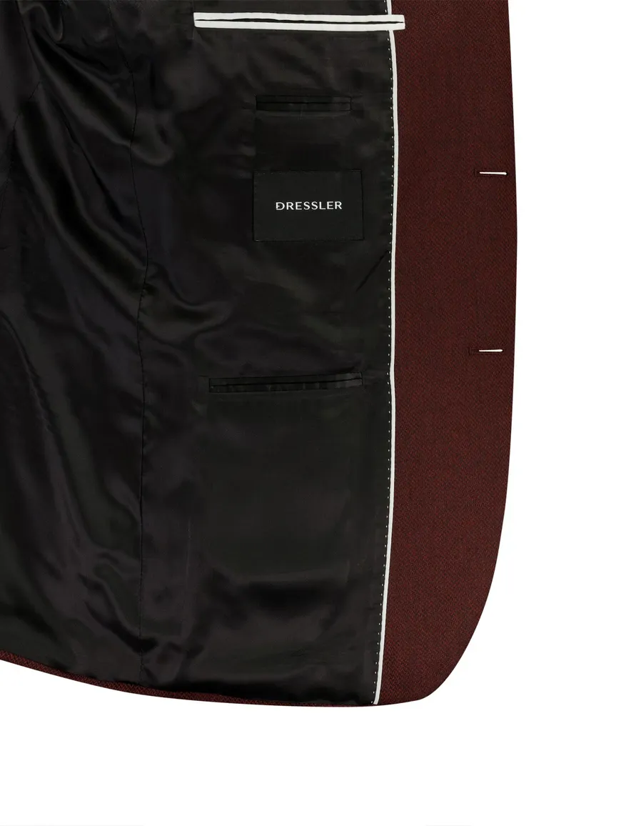 Dressler Sendrik colbert bordeaux gemeleerd wol