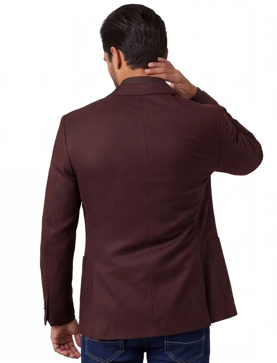 Dressler Sendrik colbert bordeaux gemeleerd wol