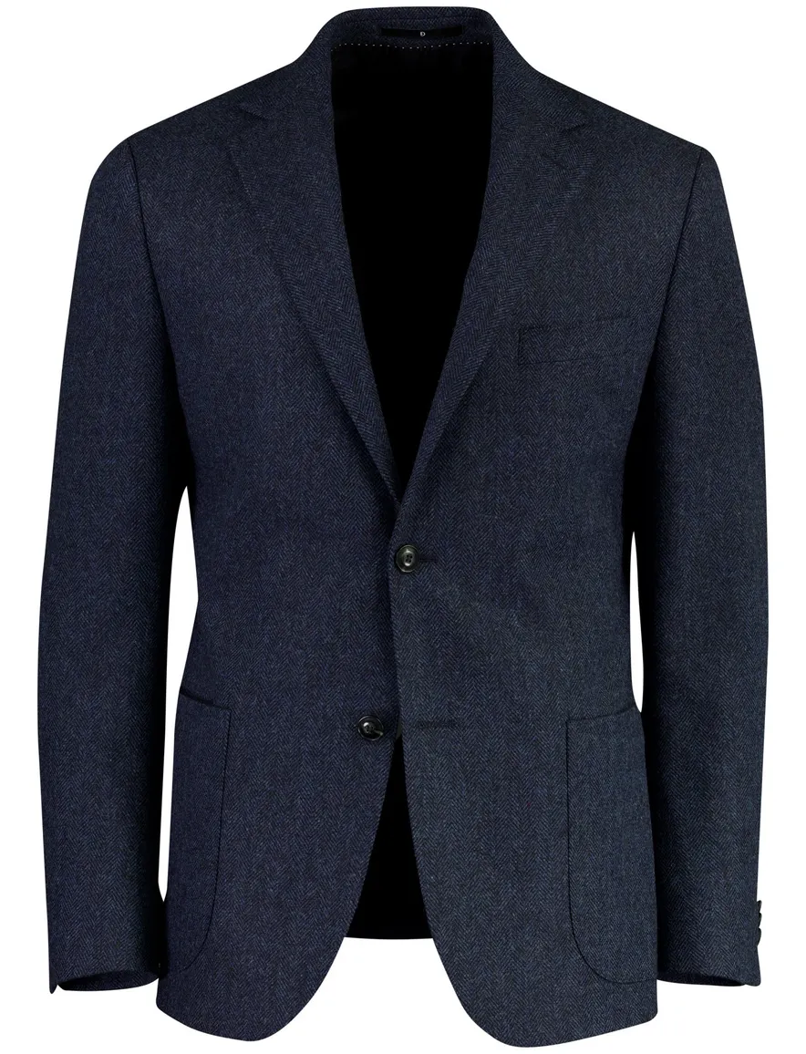 Dressler Sendrik colbert donkerblauw gemeleerd