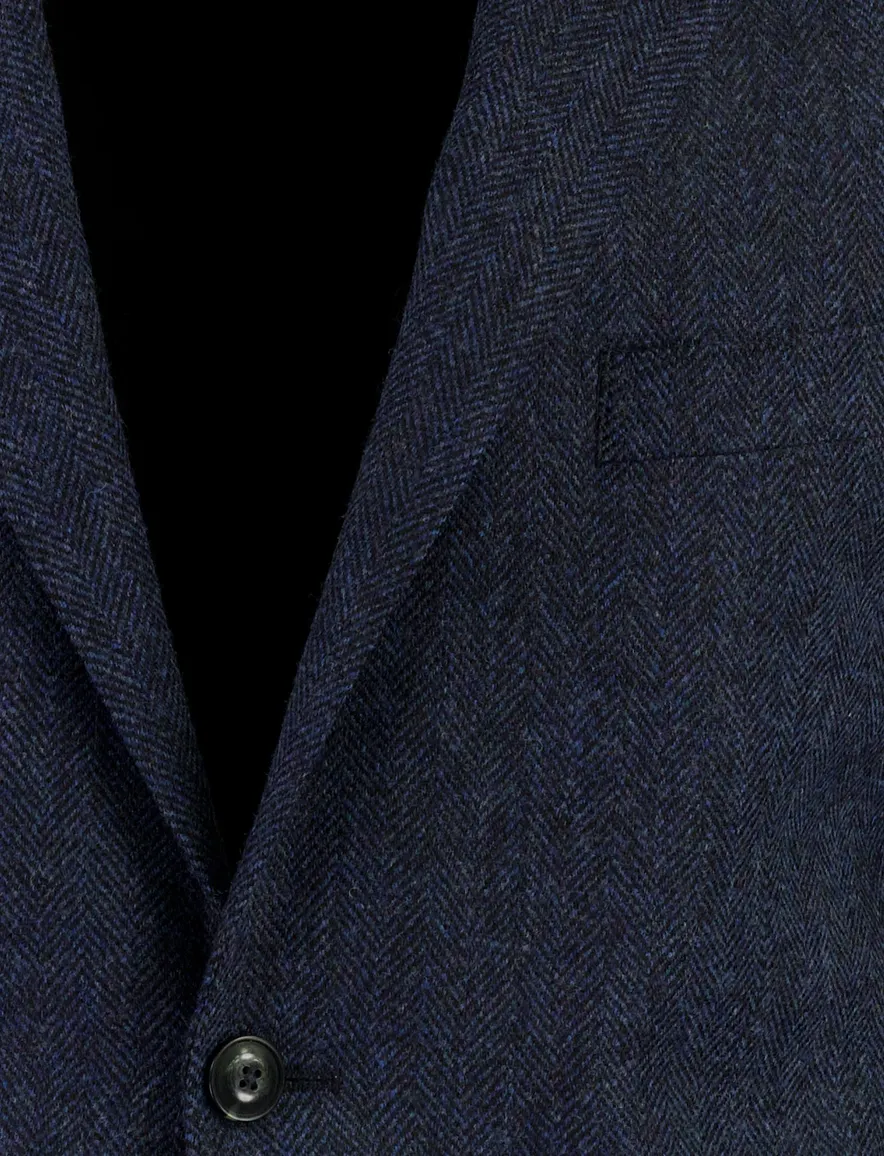 Dressler Sendrik colbert donkerblauw gemeleerd