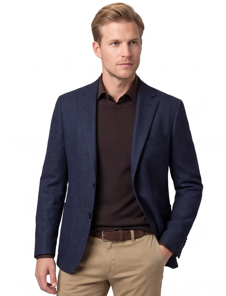 Dressler Sendrik colbert donkerblauw gemeleerd