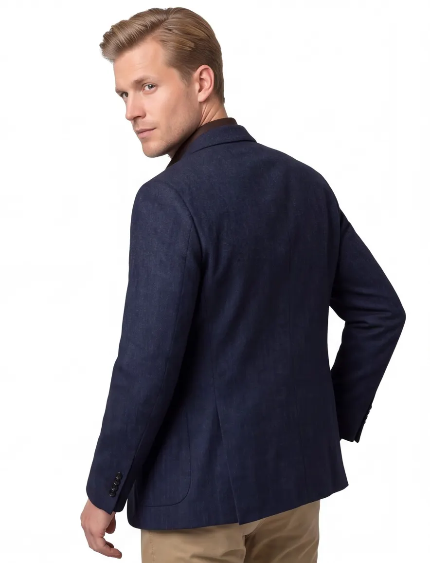 Dressler Sendrik colbert donkerblauw gemeleerd