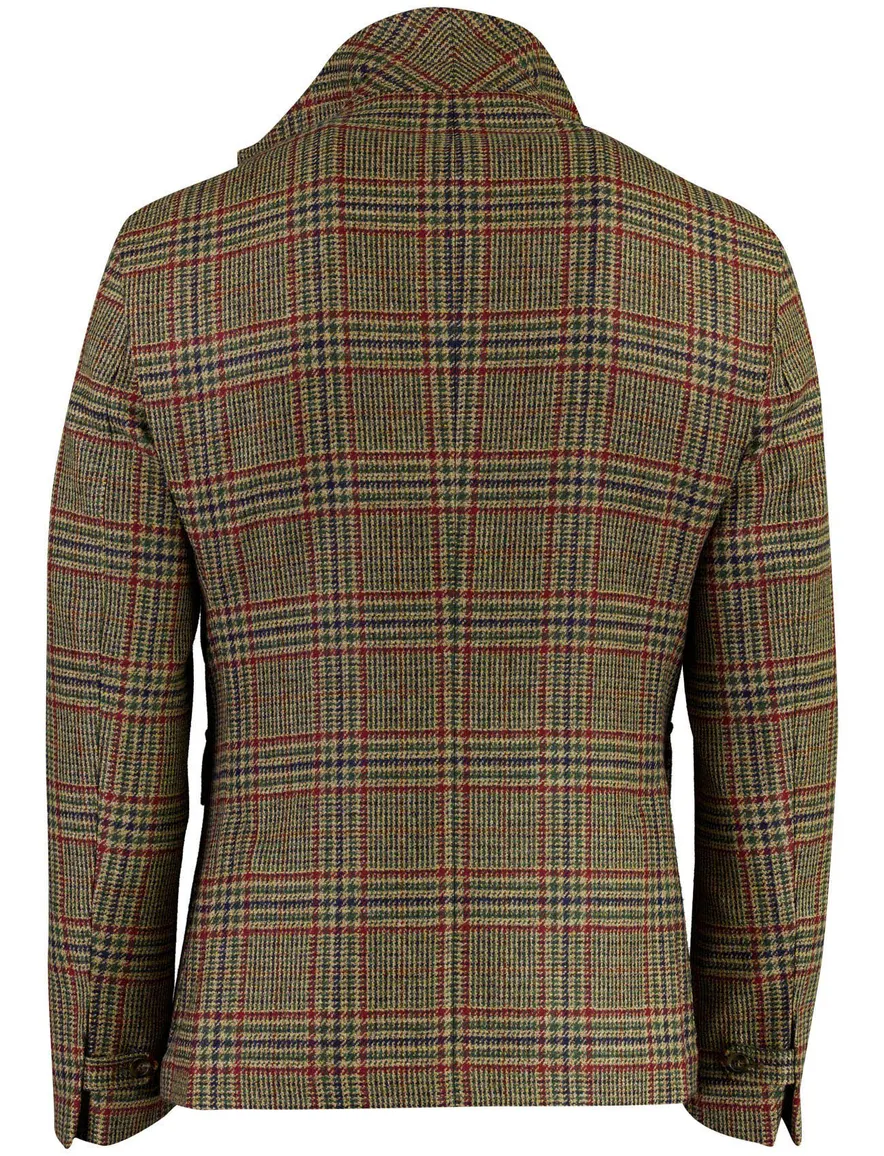 Dressler colbert khaki geruit