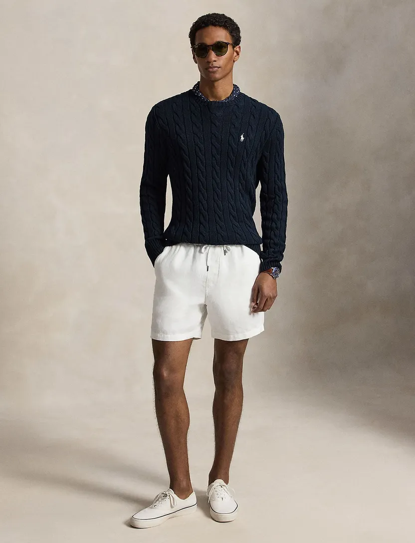 Kabeltrui Polo Ralph Lauren Custom Fit donkerblauw