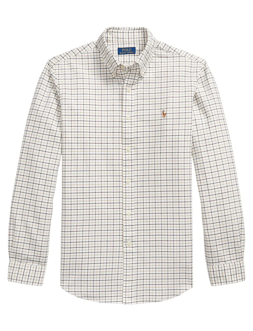 Overhemd Polo Ralph Lauren Custom Fit wit geruit