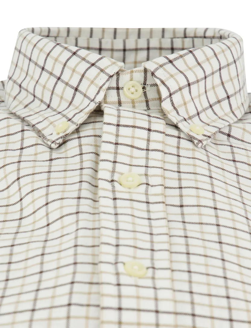 Overhemd Polo Ralph Lauren Custom Fit wit geruit