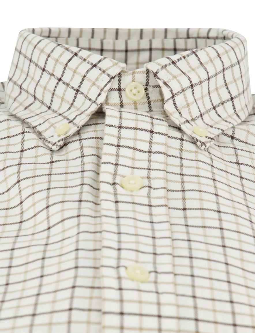 Polo Ralph Lauren Custom Fit wit geruit overhemd