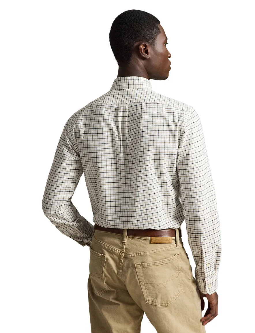 Polo Ralph Lauren Custom Fit wit geruit overhemd