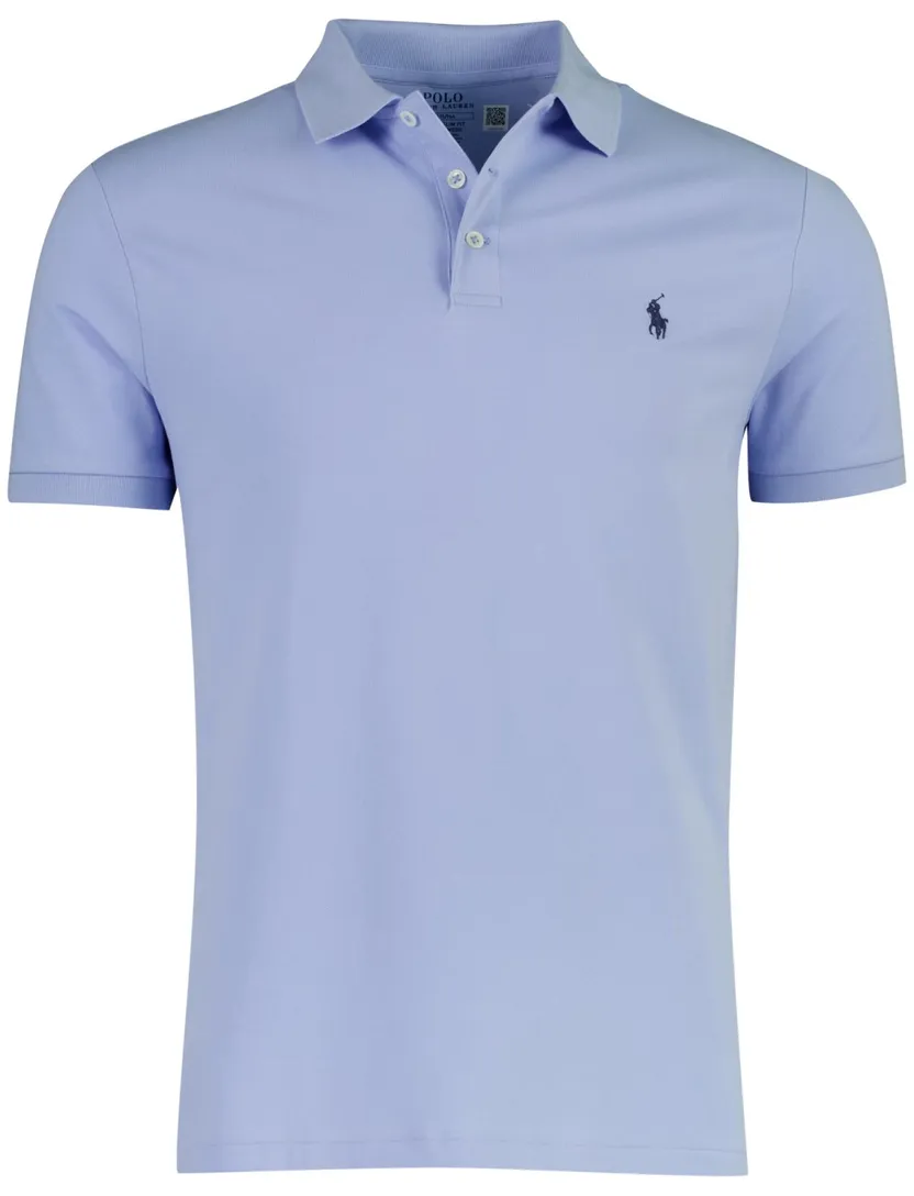 Polo Ralph Lauren Custom Slim Fit poloshirt lichtblauw