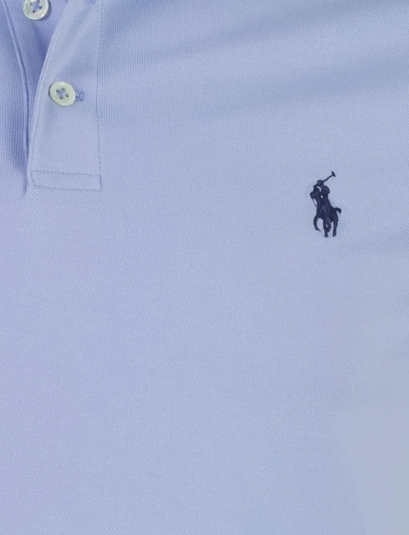 Polo Ralph Lauren Custom Slim Fit poloshirt lichtblauw