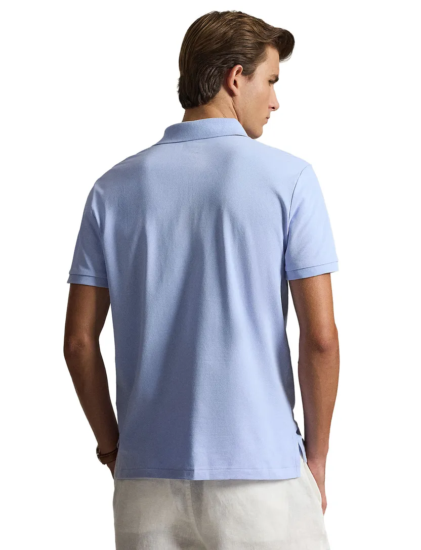 Polo Ralph Lauren Custom Slim Fit poloshirt lichtblauw