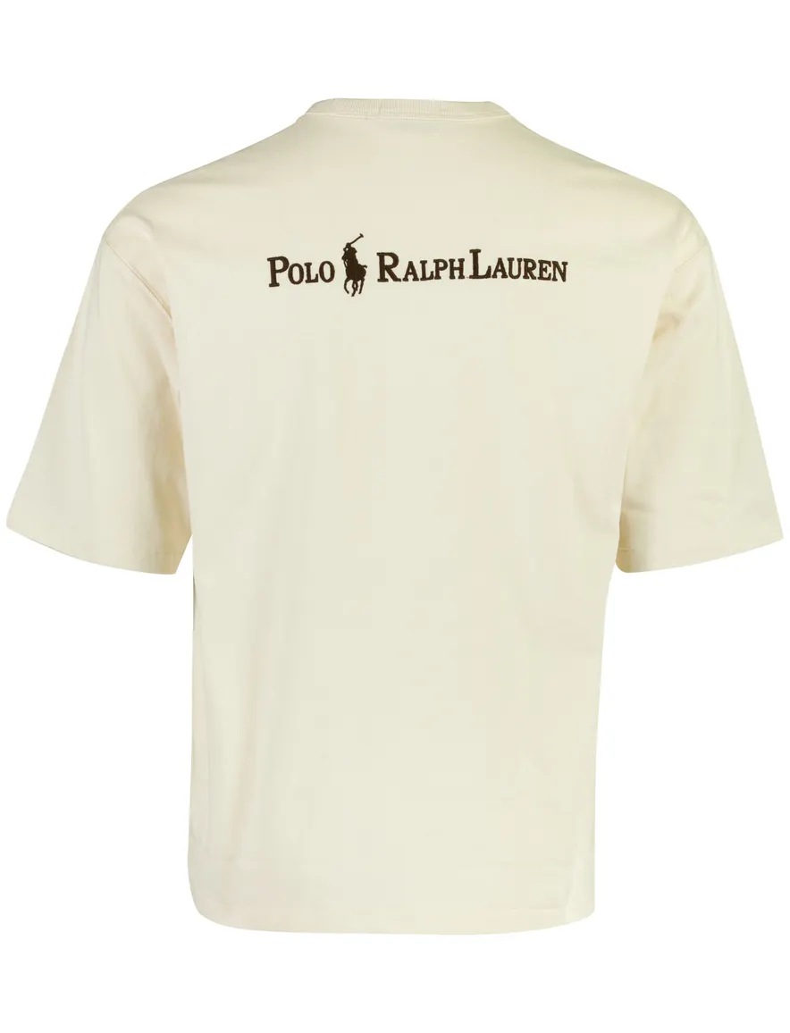 Creme T shirts Polo Ralph Lauren Relaxed Fit