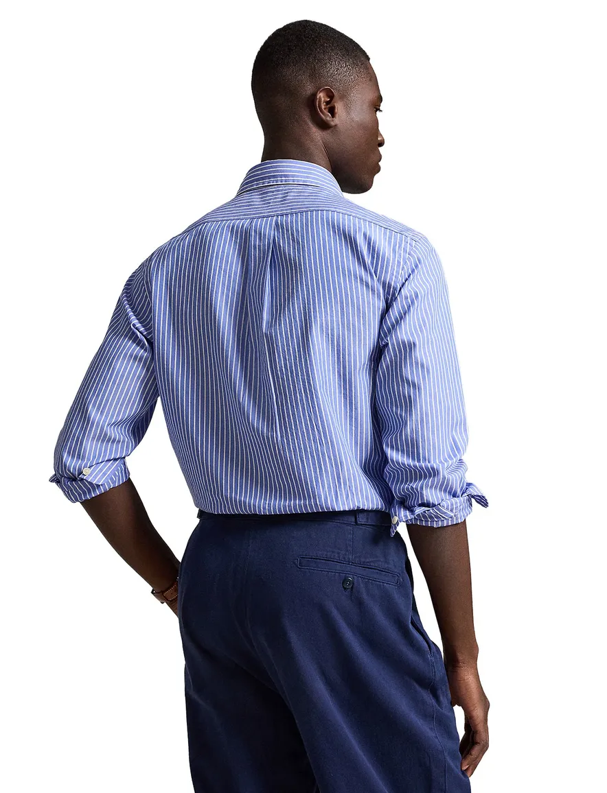 Polo Ralph Lauren Custom Fit blauw streepmotief