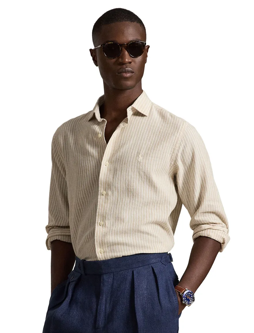 Polo Ralph Lauren overhemd kust beige wit