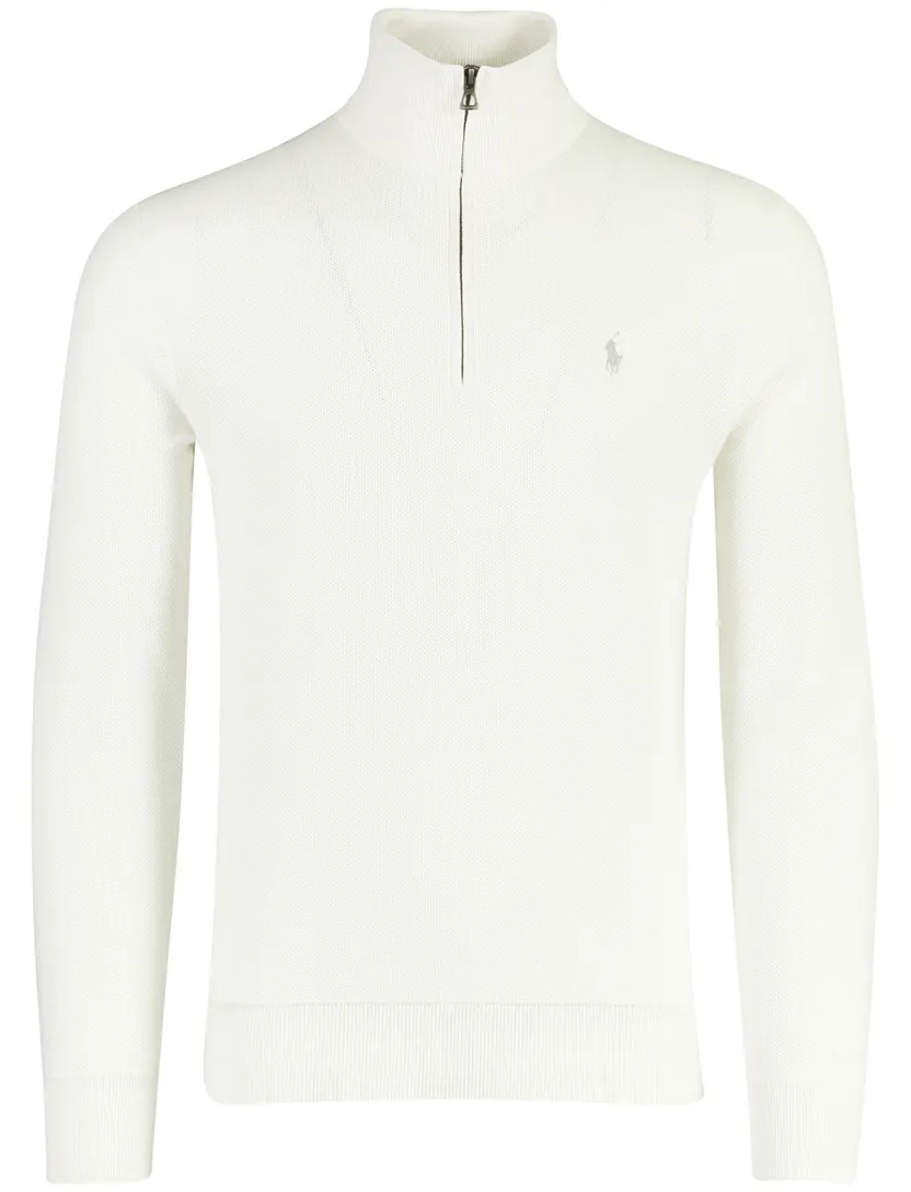 Trui Polo Ralph Lauren wit half zip katoen