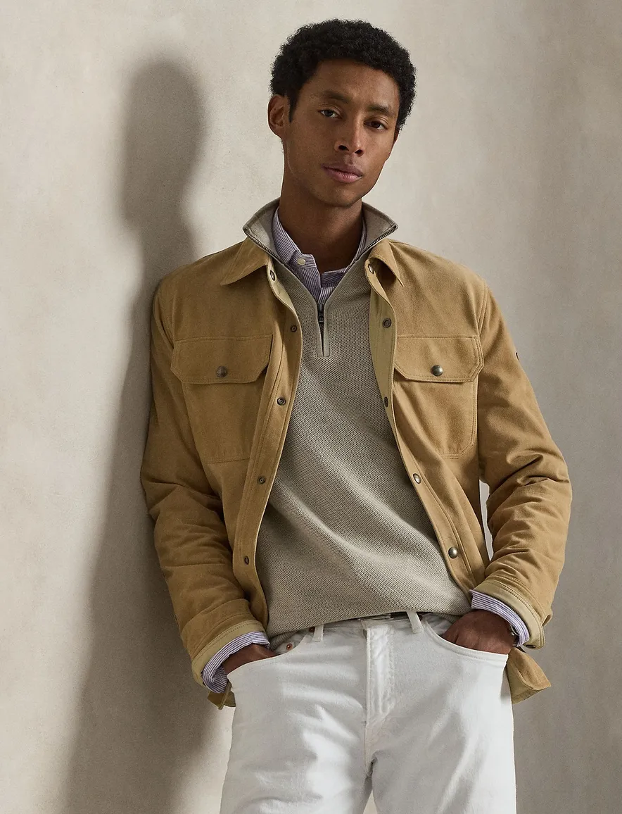 Polo Ralph Lauren half zip trui beige