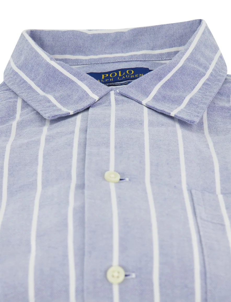 Polo Ralph Lauren Classic Fit gestreept overhemd lichtblauw