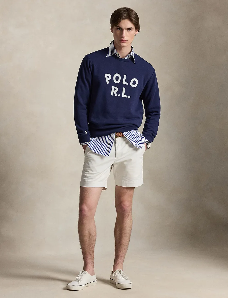 Polo Ralph Lauren trui ronde hals donkerblauw met opdruk
