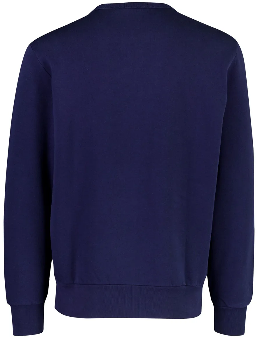 Polo Ralph Lauren trui ronde hals donkerblauw met opdruk