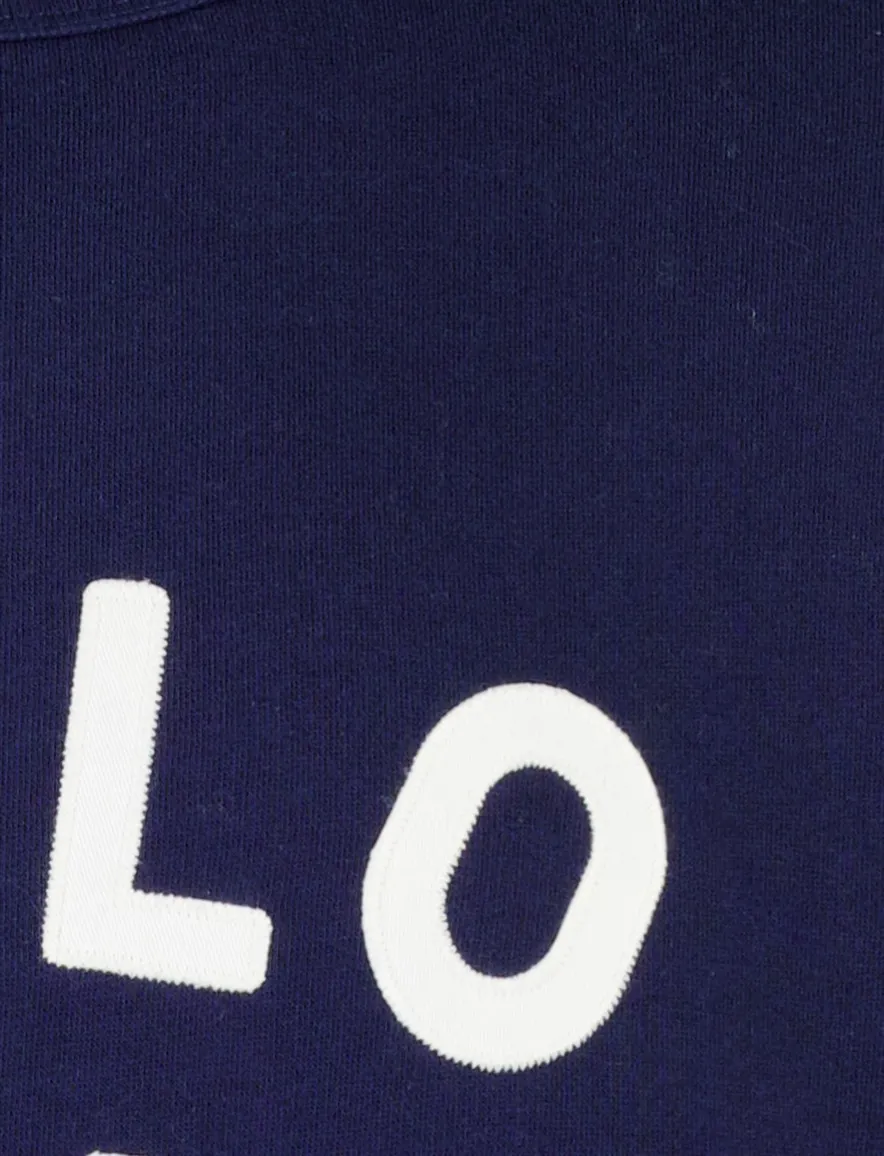 Polo Ralph Lauren trui ronde hals donkerblauw met opdruk