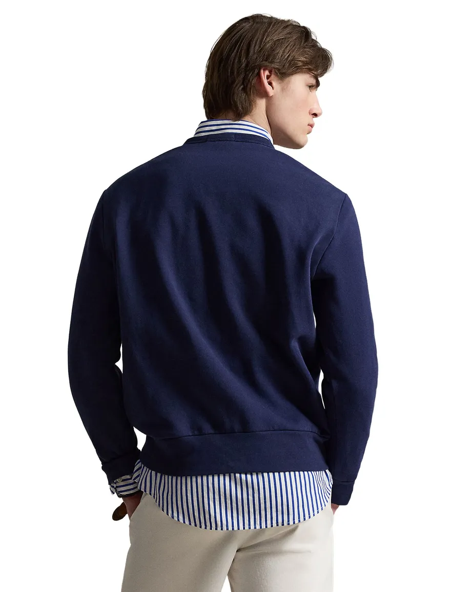 Polo Ralph Lauren trui ronde hals donkerblauw met opdruk
