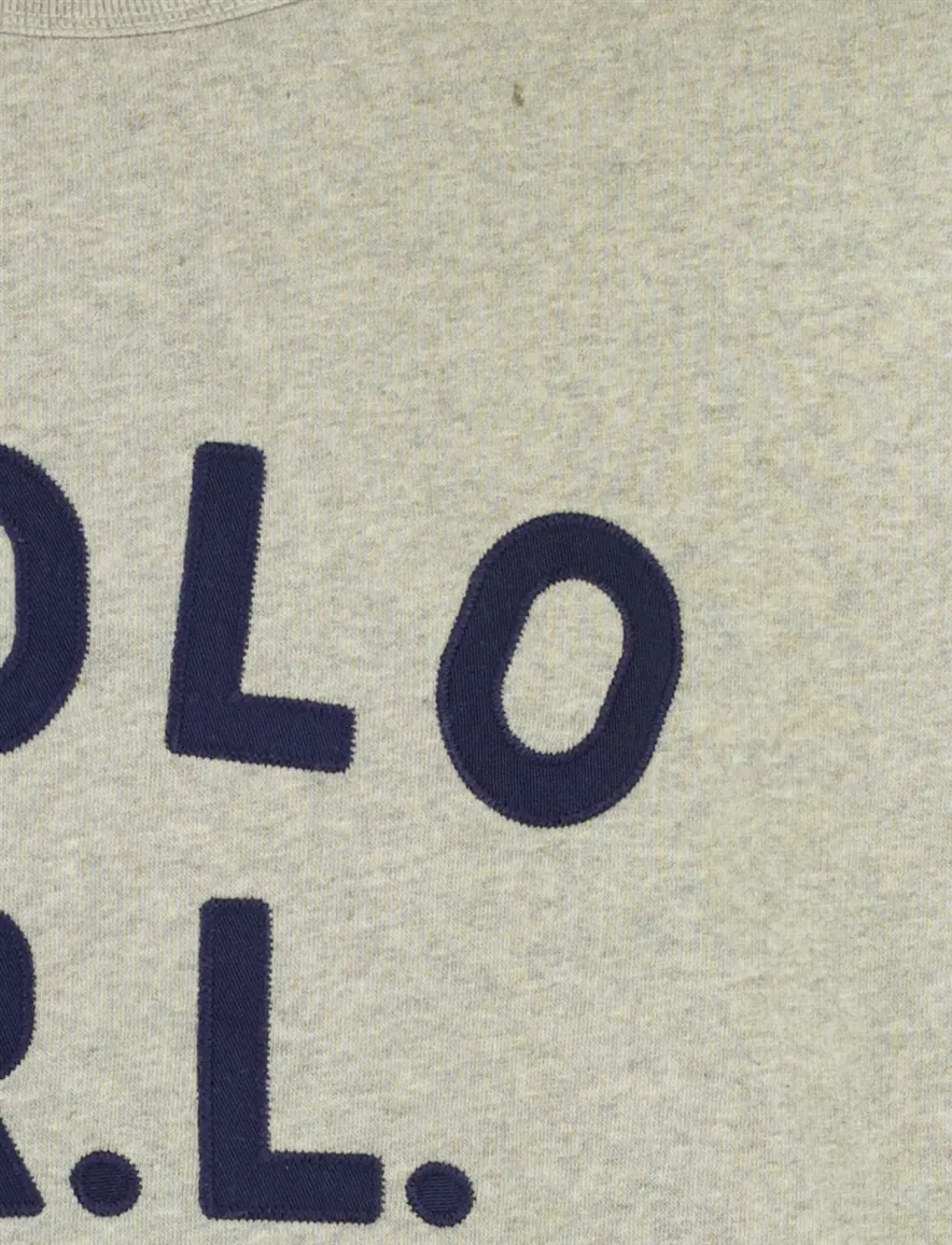Polo Ralph Lauren trui ronde hals grijs met opdruk